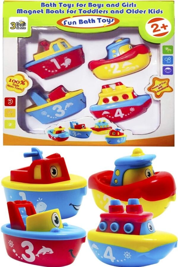 3 Bees & Me Bath Toys for Boys and Girls - Magnet