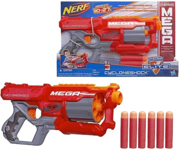 Nerf N-Strike Elite Mega CycloneShock Blaster Kit Toy Fun Kids