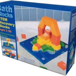 BathBlocks Stem Discovery Blocks Bathtub Toy, Pillows 47 STEM Discovery Blocks