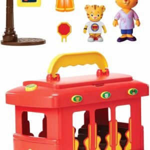 Daniel Tigers Neighborhood Deluxe Electronic Trolley Vehicle with 2 Songs, 12 Phrases,