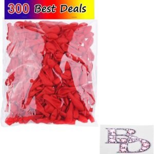 Water Balloons 300 Pack Red - Use as Water Bombs - Great