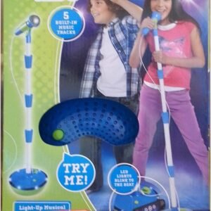 Discovery Kids Light-Up Musical Microphone and Stand Kit Toy Fun