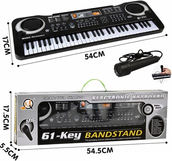 61 Key Keyboard Piano For Kids,Children Portable Electric Organ,Music Electronic Keyboards Piano