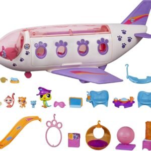 Littlest Pet Shop Pet Jet Playset Toy, Includes 4 Pets, Adult Assembly
