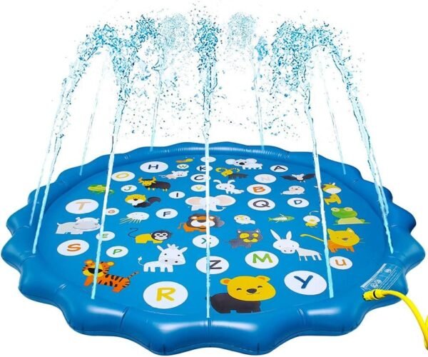 Arfbear Splash Pad for Toddlers, Sprinkler for Kids Outdoor Water Party Sprinkler