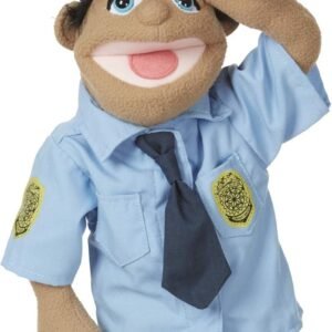 Melissa & Doug Police Officer Puppet with Detachable Wooden Rod for Animated