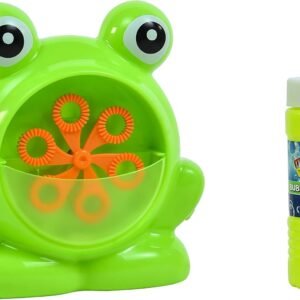 Sunny Days Entertainment Maxx Bubbles Mini Green Frog Bubble Machine Durable Automatic