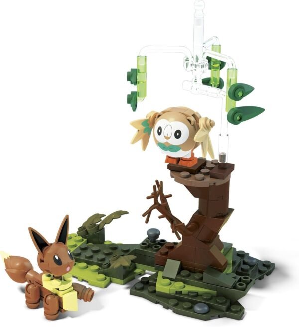 Mega Construx Pokemon Rowlet Vs. Eevee Building Set Kit Toy