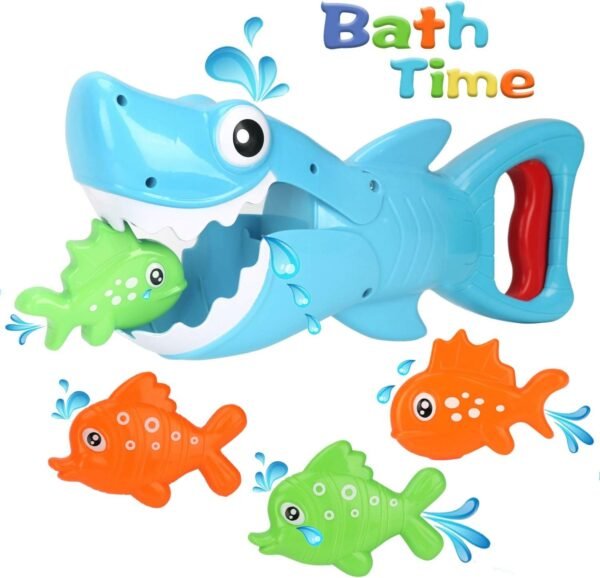 Bammax Bath Toys, Shark Grabber Baby Bath Toy Set Bathtub Toy, Great