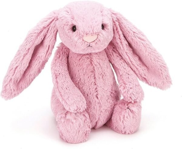 Jellycat Bashful Pink Tulip Bunny Stuffed Animal, Medium, 12 inches