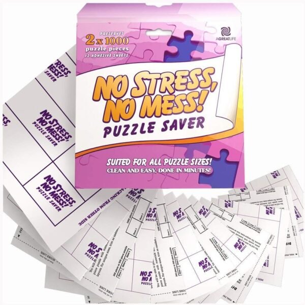 aGreatLife No Stress, No Mess Puzzle Saver - Puzzle Glue Sheets That
