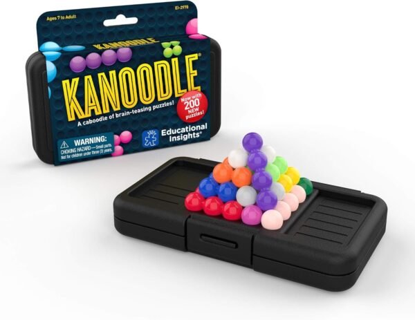 Educational Insights Kanoodle Brain Twisting 3-D Puzzle Game for Kids, Teens &