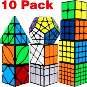 Speed Cube Set, Libay Cube Bundle 2x2 3x3 4x4 5x5 Pyramid Megaminx