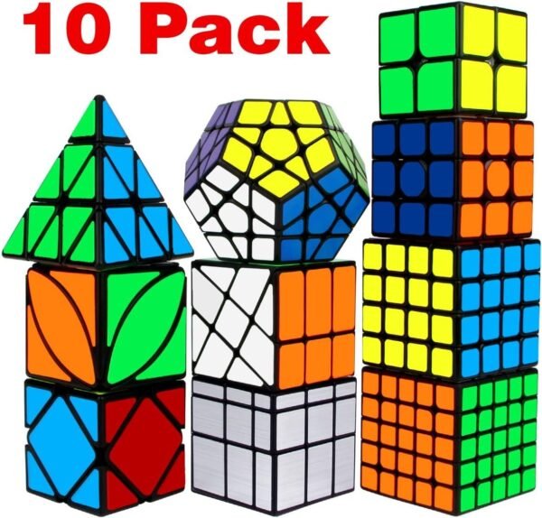 Speed Cube Set, Libay Cube Bundle 2x2 3x3 4x4 5x5 Pyramid Megaminx