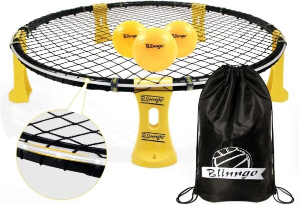 Blinngoball Outdoor Games Set Includes Shelf Body, Playing Net, 3 Balls, Drawstring