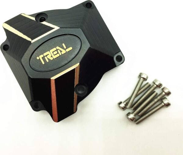 Treal Heavy Weight Brass Differential Cover 75g for Redcat GEN8 Crawler Black