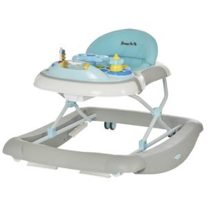Dream On Me 2 in 1 Crossover Musical Walker and Rocker, Grey