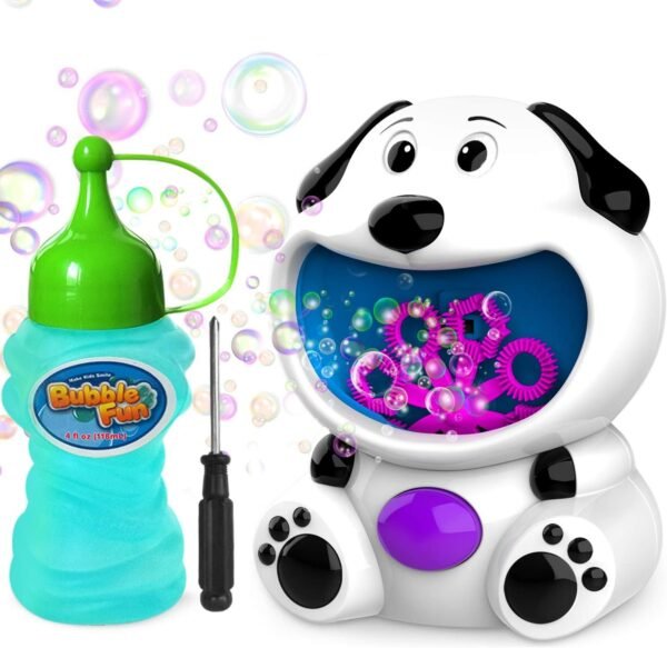 WisToyz Bubble Machine Dog Bubble Blower 500+ Bubbles Per Minute, Bubble Machine
