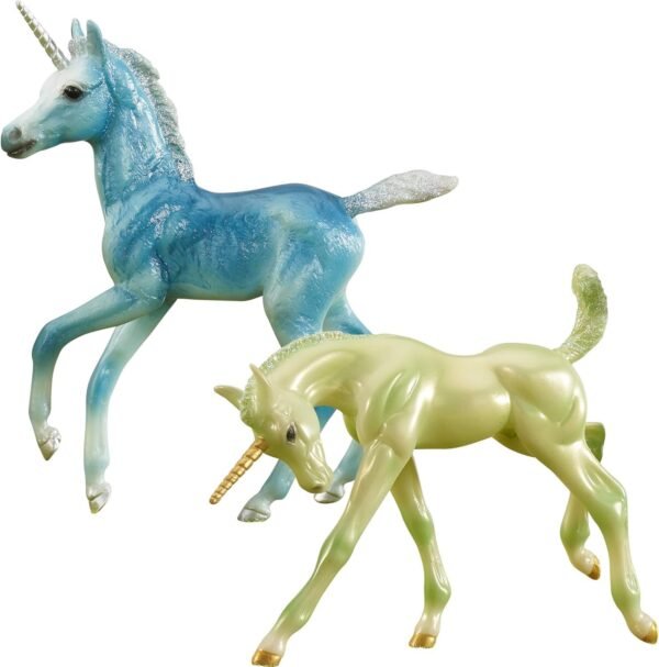 Breyer Freedom Series Classics Zoe and Zander Unicorn Foals 2 Unicorn Set