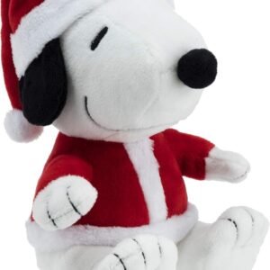 Hallmark Santa Snoopy Plush Stuffed Animal, Christmas Snoopy in Santa Hat