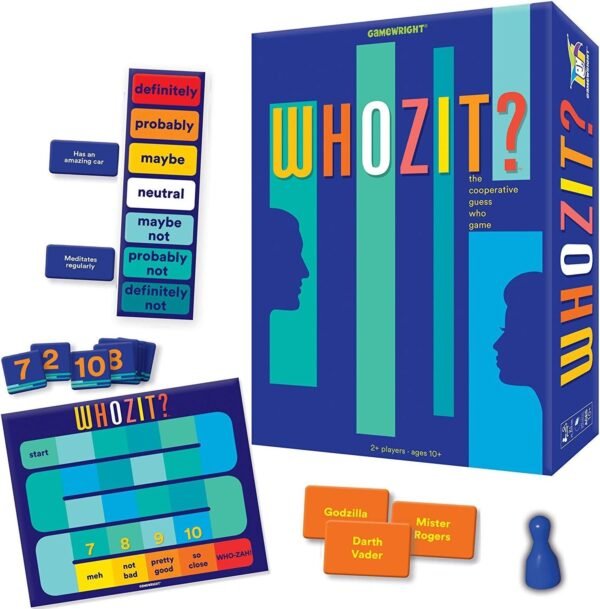 Gamewright Whozit The Cooperative Guess Who Game Kit Toy Fun
