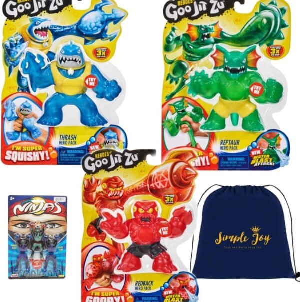Heroes of Goo Jit Zu Super Stretchy Action Figures Water Blast Attack