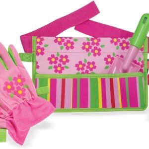 Melissa & Doug Sunny Patch Blossom Bright Garden Tool Belt Set With