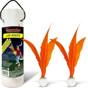 Jazzminton Paddle Ball Game Extra LED Birdies, LED or Light Up Shuttlecock