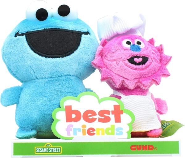GUND - Sesame Street BFF Set, 4 Cookie Monster and Gonger