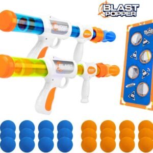 XtoyZ Air Powered Shooter Toy Guns Shooting Games - Foam Ball Popper