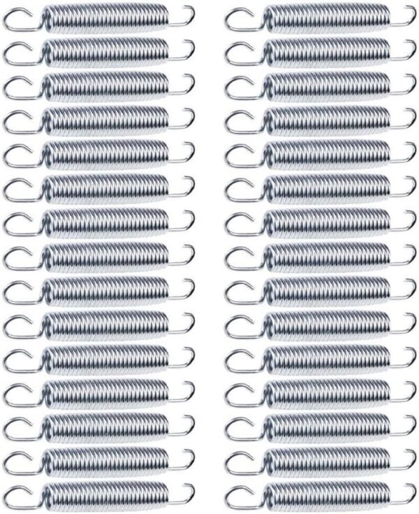 Boshen 15/30/60/90 PCS 5.5 Trampoline Springs Replacement Heavy-Duty Galvanized Steel Set