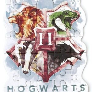 Playhouse Harry Potter Houses of Hogwarts 25-Piece Die-Cut Shaped Mini Puzzle for
