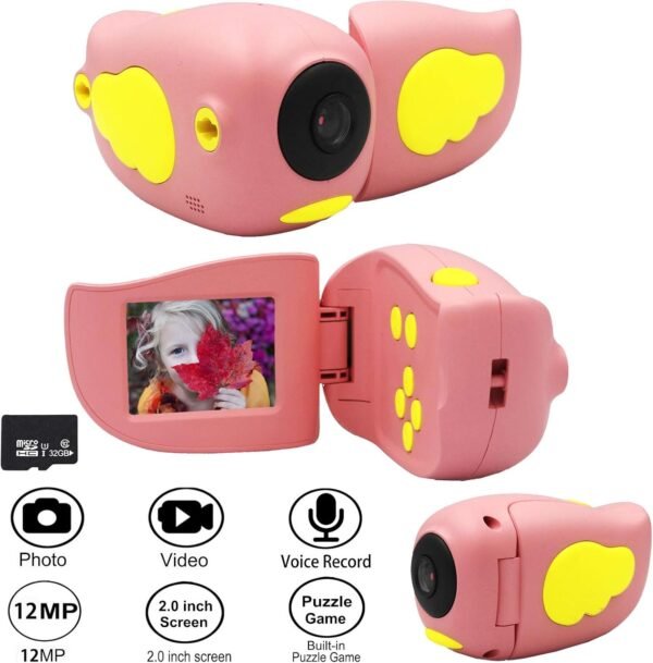 Gurmoir Kids DV Camera.12MP Digital Video Camera with Game Photo 1080P HD