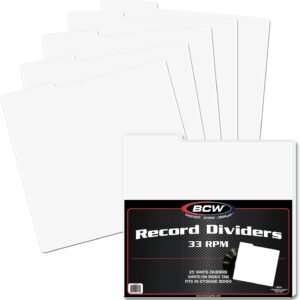 BCW Supplies 33 RPM Record Divider Kit Toy Fun Kids