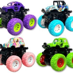 Keyian 4PCS Graffiti Stretch Toy car Kit Fun Kids Pack