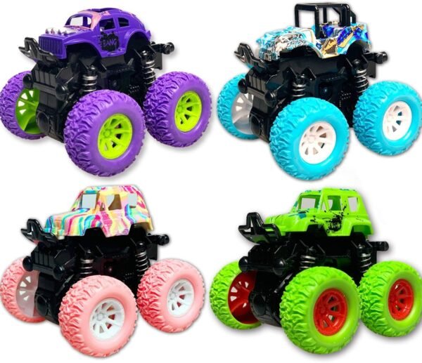 Keyian 4PCS Graffiti Stretch Toy car Kit Fun Kids Pack
