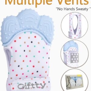2020 New Multiple Breathable Teething Mitten Teething Toy Baby Self Soothing Teether,