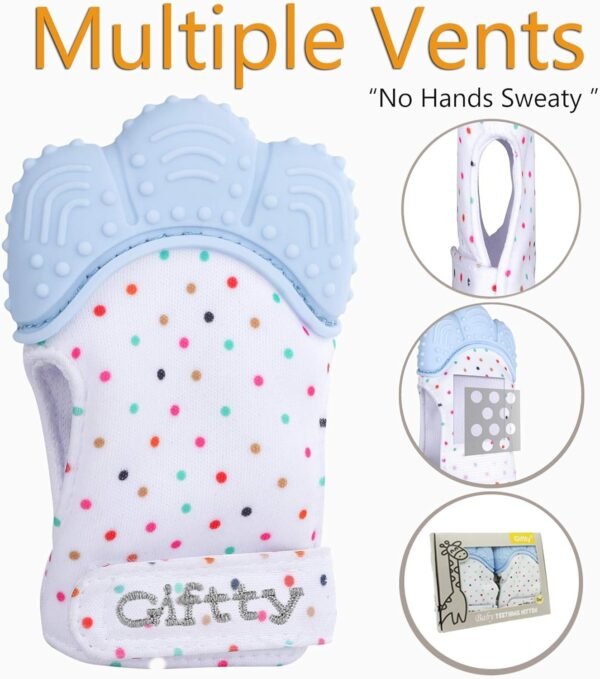 2020 New Multiple Breathable Teething Mitten Teething Toy Baby Self Soothing Teether,