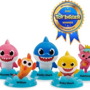 WowWee Pinkfong Baby Shark Official 5-Figure Pack - Baby Shark and Friends