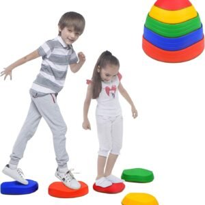 Special Supplies Stepping 5 Balance Stones for Kids, Indoor and Outdoor Balance