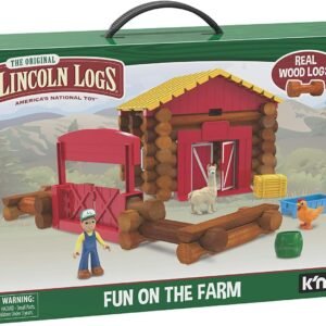 LINCOLN LOGS Fun On The Farm - 102 Parts - Real Wood