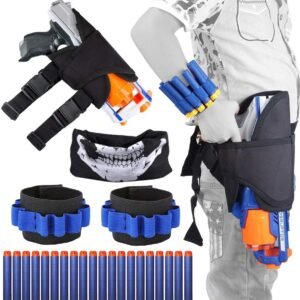 OuMuaMua Kids Tactical Waist Bag Holster Kit - for Gun N-Strike Elite