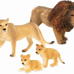 Terra by Battat AN2827Z Lion Family Miniature Lion Animal Figurines for Kids