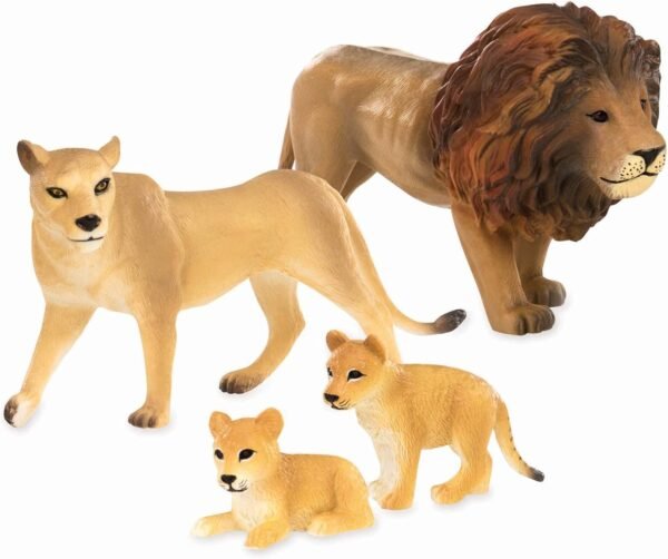 Terra by Battat AN2827Z Lion Family Miniature Lion Animal Figurines for Kids