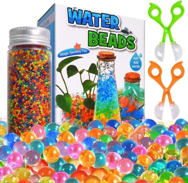 ANEY Water Beads Kits Rainbow Mix 30,000 Beads Growing Balls, Jelly Water