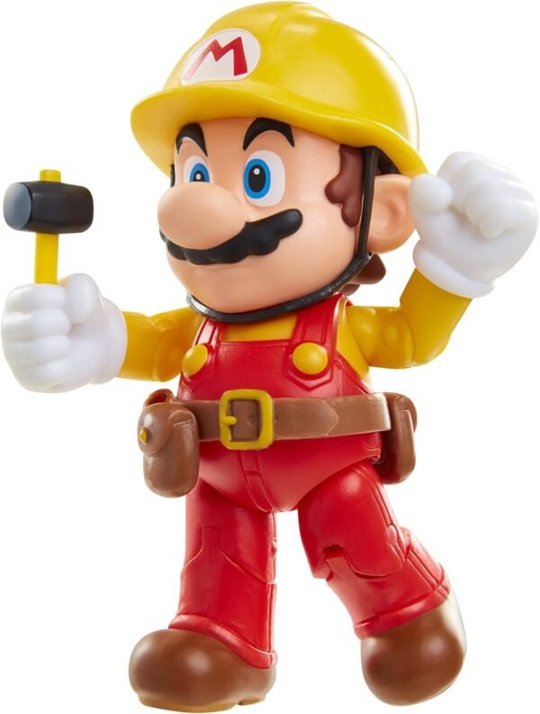 World of Nintendo 4 Maker Mario with Utility Belt Toy Figure