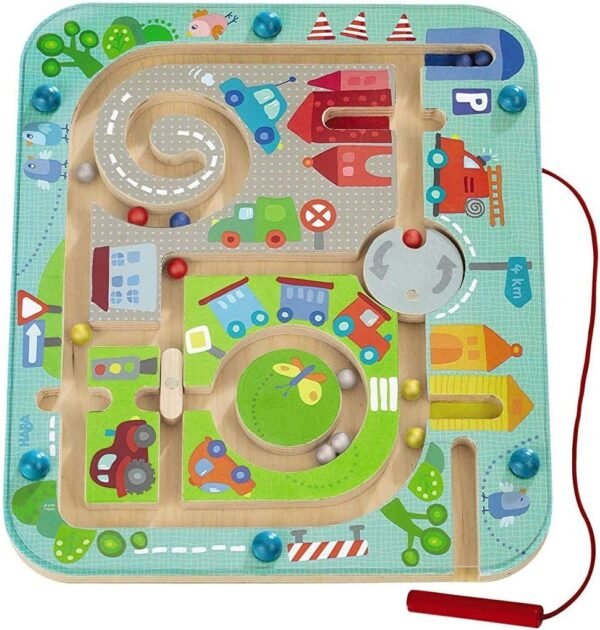 HABA Town Maze Magnetic Game Developmental STEM Activity Encourages Fine Motor Skills