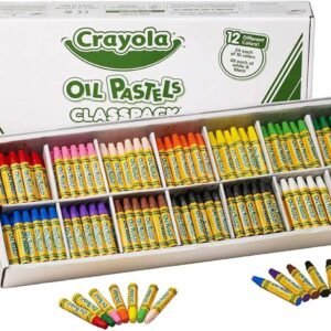 Crayola Oil Pastels Classpack, 12 Brilliant Opaque Colors, School Supplies, 336Count