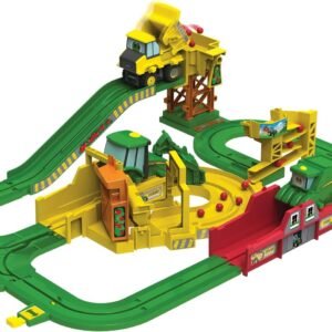 TOMY John Deere Big Loader Motorized Toy Train Set with Tractor &