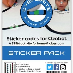 overwrite Sticker Codes Codes Pack for use with Ozobot Kit